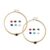 Lapis Lazuli & Interchangeable Multi Gemstones Necklace Yellow Tone 59.50 Ct