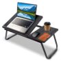 Laptop Desk with Foldable Legs & Cup Slot – Sold by Zhitaozhang Tool Store
