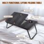 Laptop Desk,Laptop Bed Table with Foldable Legs & Cup Slot Zhitaozhang Tool Store UK stock