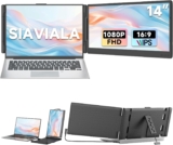 Laptop Screen Extender, 14 FHD 1080P IPS Dual Screen Laptop, Portable Monitor for 13-17.3 Laptops, Plug & Play Portable Screen for Windows/Mac/Android/Switch/PS5 with USB C/HDMI Port