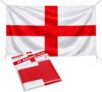 Large England St George Flag – 89 x 60 cm Durable Rayon Fabric England Flag with Strings. Great for St Georges Day Decorations, Football Games, Birthdays