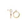 Large Gold Eternity Stud Earrings