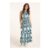 Large Ikat Deep Hem Tiered Jersey Crinkle Co-Ord Skirt