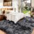 Large Rugs Living Room 160x230cm High Pile Cosy Soft Fluffy Rugs for Bedroom Non Slip Washable Shaggy Area Carpet-Dark Grey