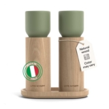 Lars Nysm Wooden Salt and Pepper Grinder Set with Tray