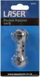 Laser 6074 Pocket Ratchet & Bit Driver 1/4D
