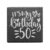 Laser Amore 50th Birthday Slate Coaster Personalised Gift for Her