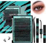 Lash Extension Kit 320Pcs,DIY Individual Lashes Clusters Kit,Lash Bond And Seal,Lash Remover For Eyelashes Extensions,Lash Applicator Tool For False Eyelash Cluster Kit At Home(60D,D-Mix10-16mmKit)