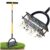 Lawn Aerator Spikes Aerating Tool, Metal Manual Automatic Dirt and Leaf Clean Design, Not Assembled – Sold by MiniShark UK / FBA