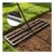 Lawn Leveling Rake with Serrated Edges and Adjustable Handle