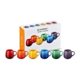 Le Creuset Rainbow Coupe Collection Set of 6 Mugs