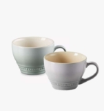 Le Creuset Stoneware Grand Mugs, 6 x 400ml Mix & Match – Sage Mist Grey – with Code (£10.30 per Mug)