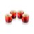 Le Creuset Stoneware Mugs, Set of 4, 350 Ml, Cerise