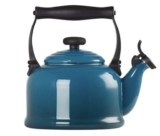 Le Creuset Traditional Stove-Top Kettle with Whistle,Capacity 2.1 L,Deep Teal At Checkout With Voucher, Selected Accounts,Sold By Le Creuset