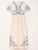 Lea Ivory Regular Embroidered Midi Dress – Regular Fit – Size 8-24