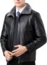 Leather Jacket Mens Fleece Lined Jackets Winter Coats Full Zip Clothes