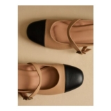 Leather Slip on Mary Jane Shoes