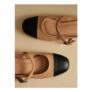 Leather Slip on Mary Jane Shoes