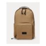 Leather-Trim Canvas Backpack
