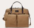 Leather-Trim Canvas Commuter Bag