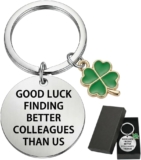 Leaving Gifts for Colleagues, Coworker Farewell Present, Good Luck Goodbye Keyring for Work Friends, Funny Traitor Gift for Women Men, 1 Piece