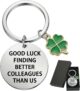 Leaving Gifts for Colleagues, Coworker Farewell Present, Good Luck Goodbye Keyring for Work Friends, Funny Traitor Gift for Women Men, 1 Piece