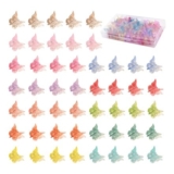 Lectnore 50Pcs Mini Butterfly Hair Clips, Multicolor