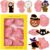Leesgel Halloween Cookie Cutters Shapes, 6pcs 3D Pressable Pastry Biscuit Cutter for Halloween Cake Decorations Party Supplies Favours, Embossed Stamped Fondant Cutters for Baking Set