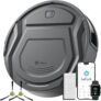 Lefant M210 Pro Robot Vacuum Cleaner, 4000Pa Strong Suction, PreciSense Obstacle Avoidance, 200 Mins Runtime, 7.9 cm Thin 28cm Diameter, Self-Charging, Quiet, for Pet Hair and Hard Floors, Dark Grey
