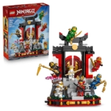 Lego Ninjago Ninja Character Display 15th Anniversary – Monastery Gate Model Kit w/ 8 Collectible Minifigures & Swords – 71866