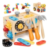 Lehoo Castle Wood Montessori Kids Tool Set for Ages 2