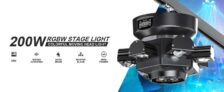 Leleght 200W RGBW 4-IN-1 Light Effect and Starry Effect Controlled DMX512 Sound-activated Stage Light w/code Leleght UK Oversea Store