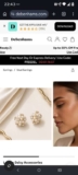 Lemon Daisy Accessories Pearl Cluster Stud Earrings Crystal Bridal Wedding Bridesmaid