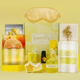 Lemon Pamper Gift Set for Women, Luxury Spa & Self Care Gifts for Her