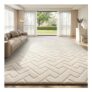 Lemon Rug 140x200cm Cream Thick Carpet