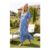 Lena EcoVero Dress ECOVERO Viscose White/Blue