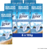 Lenor in-Wash Scent Booster, 6 x 155g, Sea Breeze Stroll, Non-Stop Freshness Even After 3 Months in The Wardrobe
