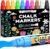 Lenski Liquid Chalk Pens, 10 Colour Liquid Chalk Markers, Gifts for Kids, 10mm Chalk Pens for Blackboards, Window, Glass, Chalkboards, Reversible Tip, Girls Birthday Presents