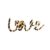 Leopard Print Love Iron-on Motif