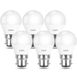 Lepro G45 Bayonet Light Bulb, 4.9W40W, Warm White 2700K, 470lm, Pack of 6 – Sold by Lepro UK / FBA