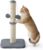 Lesure Cat Scratching Post Indoor – 30x30x57cm Tall Sisal Scratch Post with Hanging Toy Ball, Small Scratching Posts for Indoor Cats Kittens with Stable Base, Grey