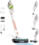 Levoit Cordless Vacuum Cleaner, Anti-Hair Wrap, Lightweight 100,000 RPM Motor, 99.7% Hard Floor Clean, Up to 50 Min Runtime, 5-Level Filtration, 8-in-1 Tools for Pet Hair, Cars