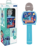 Lexibook, Disney Stitch, Bluetooth Microphone with voice change function, Built-in speaker, Phone holder included, Blue, MIC240DLXB