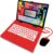 Lexibook, Miraculous Educational Laptop for kids, JC598MIi3LXB German/English, 124 activities, Learning games and music, Red/Black