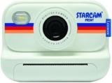 Lexibook, StarCAM Print HD Instant Camera, DJ165 Photo, video, selfie, music & games, custom kit, 32 GB SD card, White
