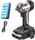 LiTHELi Cordless Impact Wrench 1/2 inch, 330 Ft-lbs(450N.m) Brushless Impact Gun 2500 RPM, 20V Power Impact Wrenches with 2.5Ah Battery for Home & Truck Car