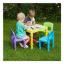 Liberty House Toys Childrens Table and 4 Chairs Set – Multicoloured