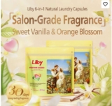 Liby Perfume Legend Laundry Pods – Victoria Orange Blossom Scent, 40 pods, 6-in-1