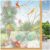 Lifetree Stained Glass Window Film Privacy for Glass, Clear, 75 200cm Glue-Free Static Cling, UV-Block Protection, Removable No Residue, Bird Decorative Patterned Window Film for Home & Office
