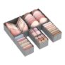 Lifewit 6-Pack Collapsible Fabric Drawer Organizers for Clothes Light Grey
